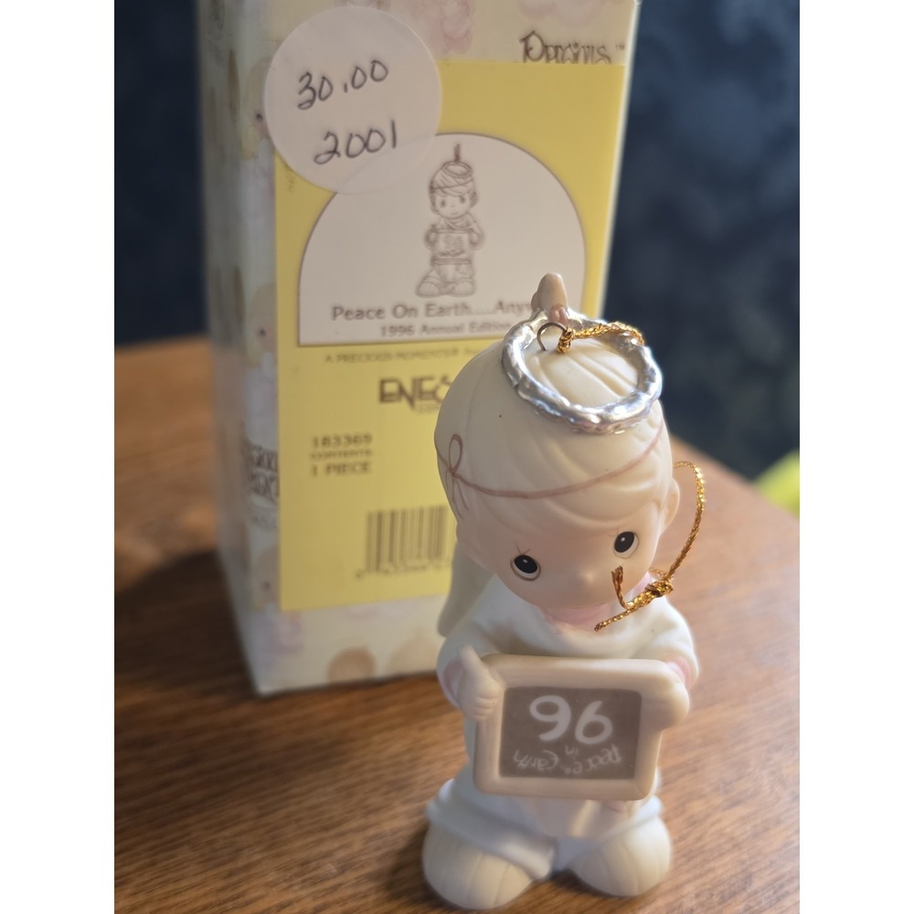 1996 Precious Moments Christmas Ornament Angel 183369‎